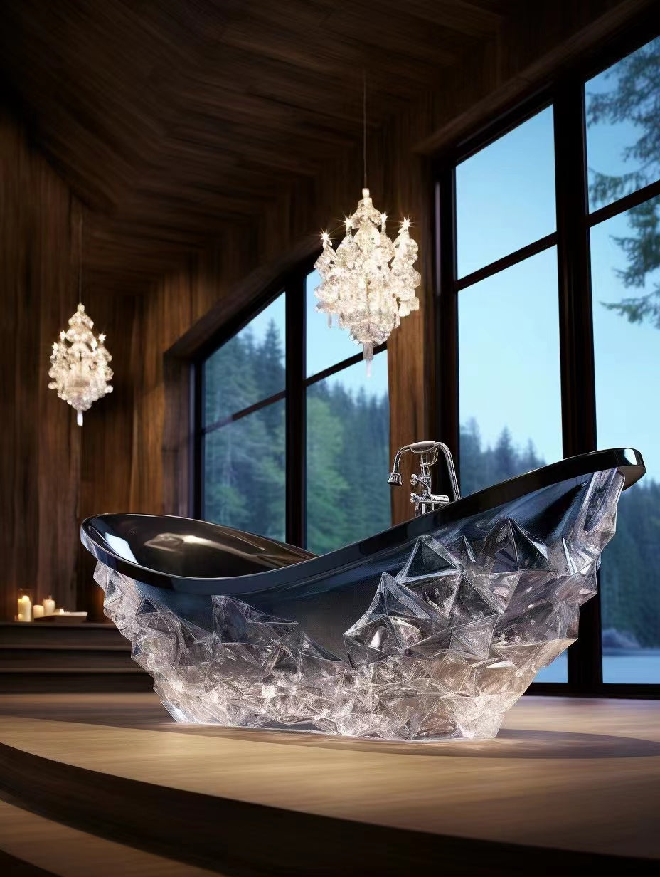 Crystal bathtub