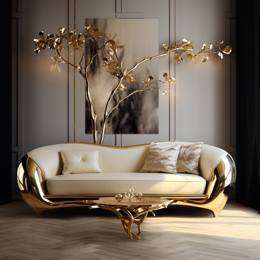 Luxury  gold sofa