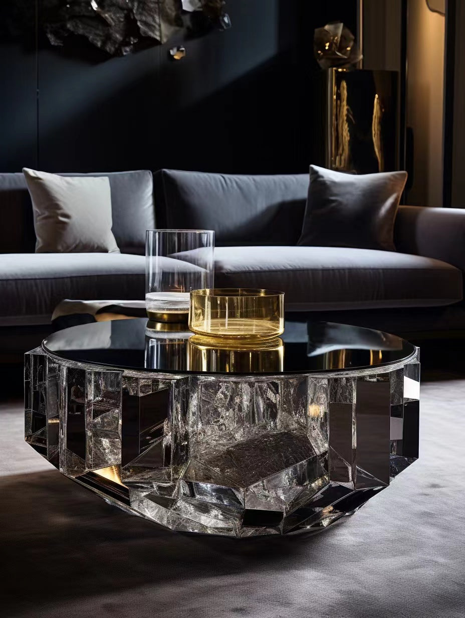 Crystal coffee table