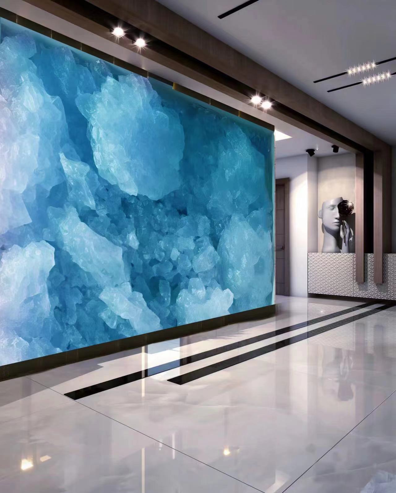 Blue resin wall (customized)