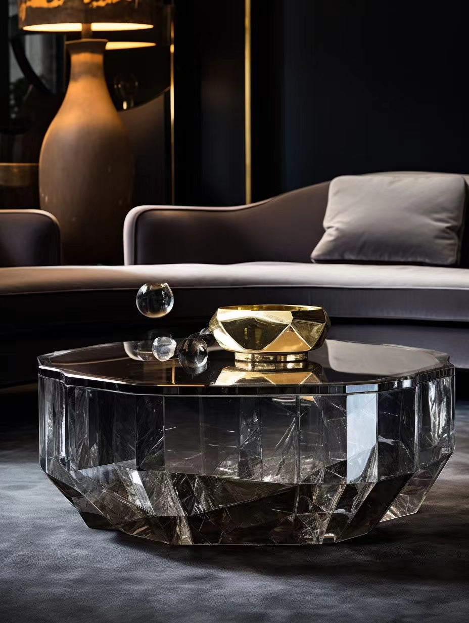 Crystal coffee table