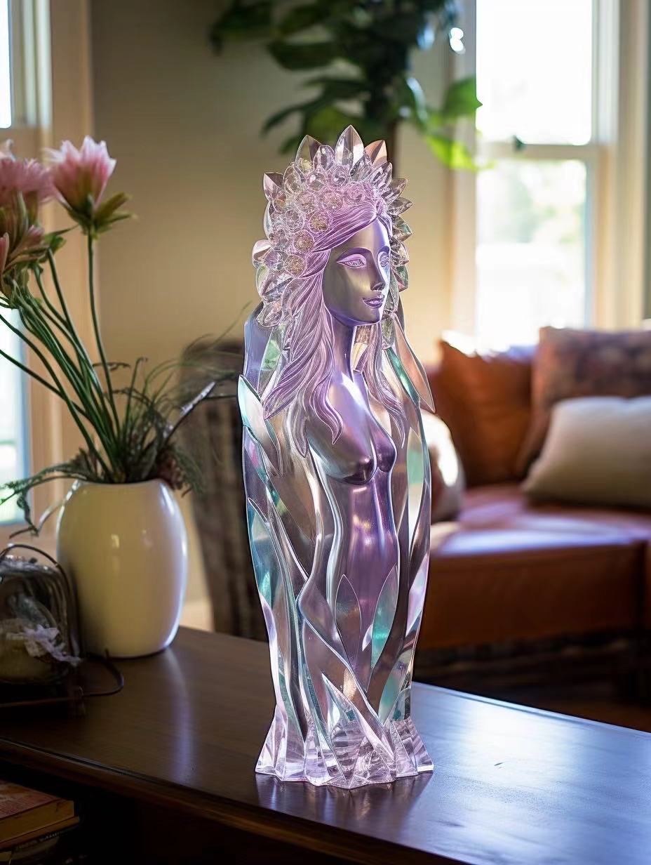 Crystal Goddess Statue