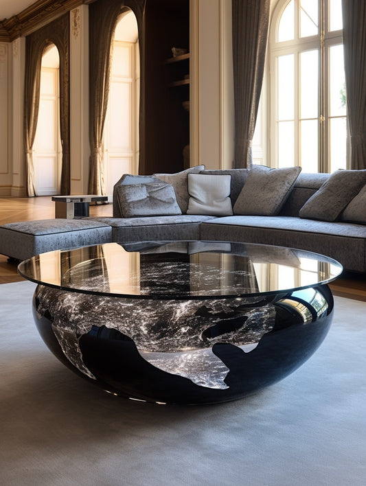 Crystal coffee table