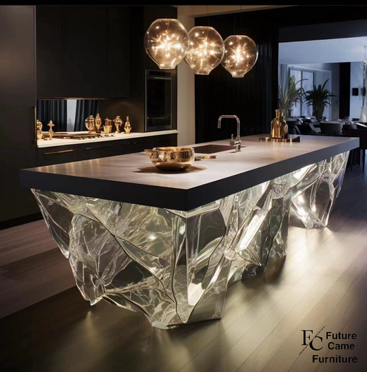 Crystal bar table