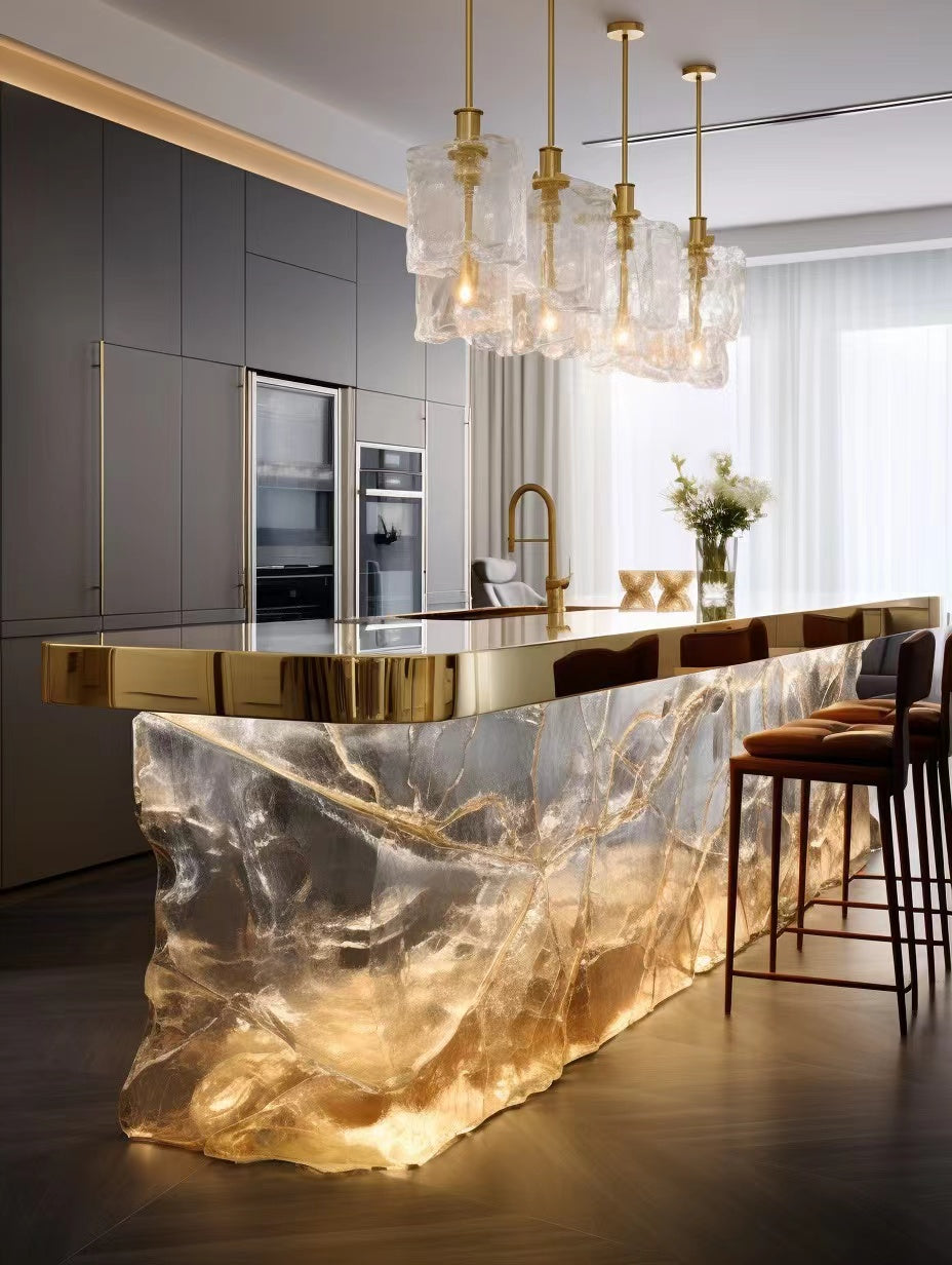 Crystal bar table