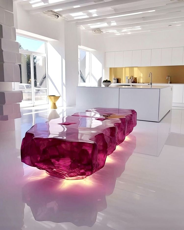 Crystal coffee table