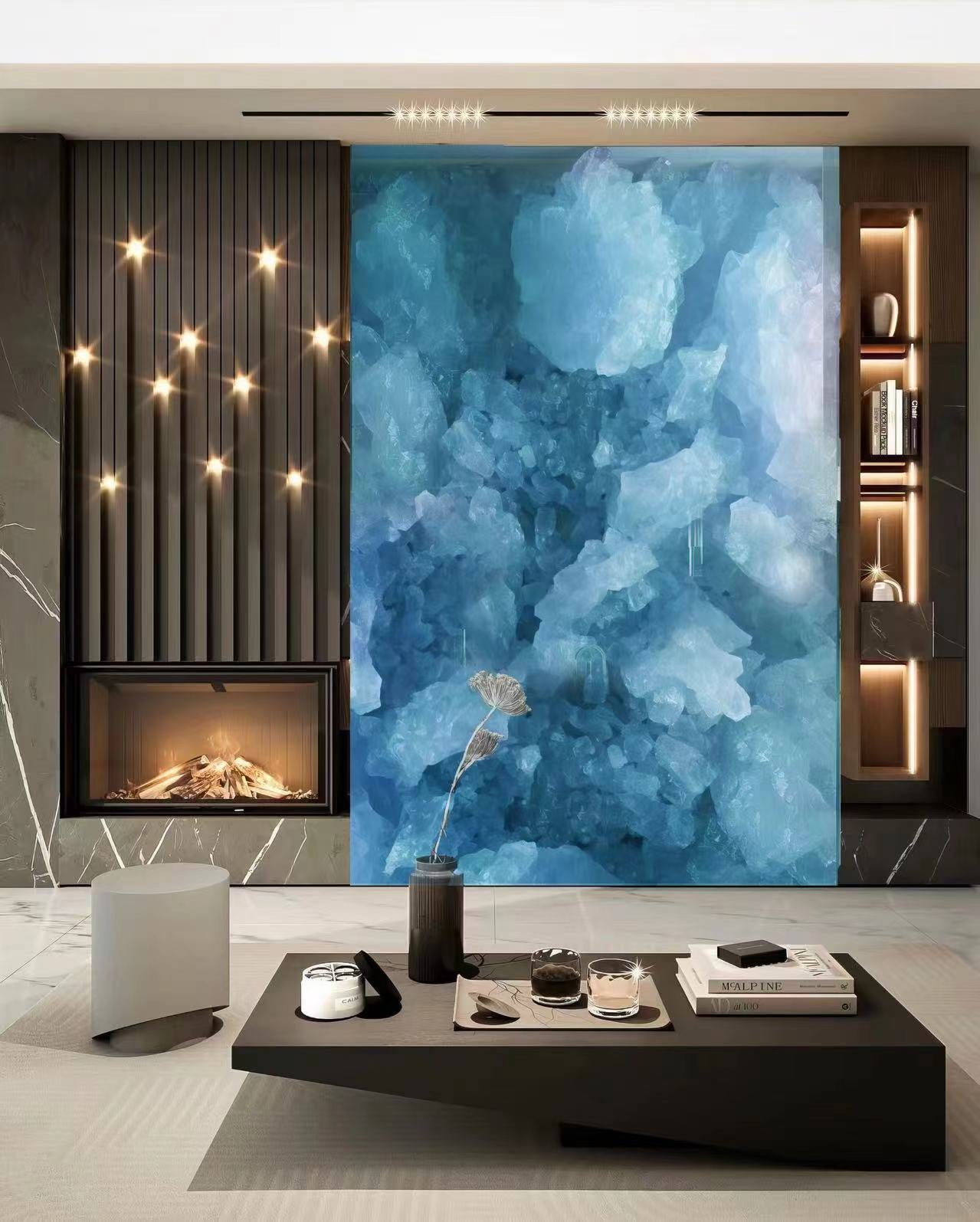 Blue resin wall (customized)