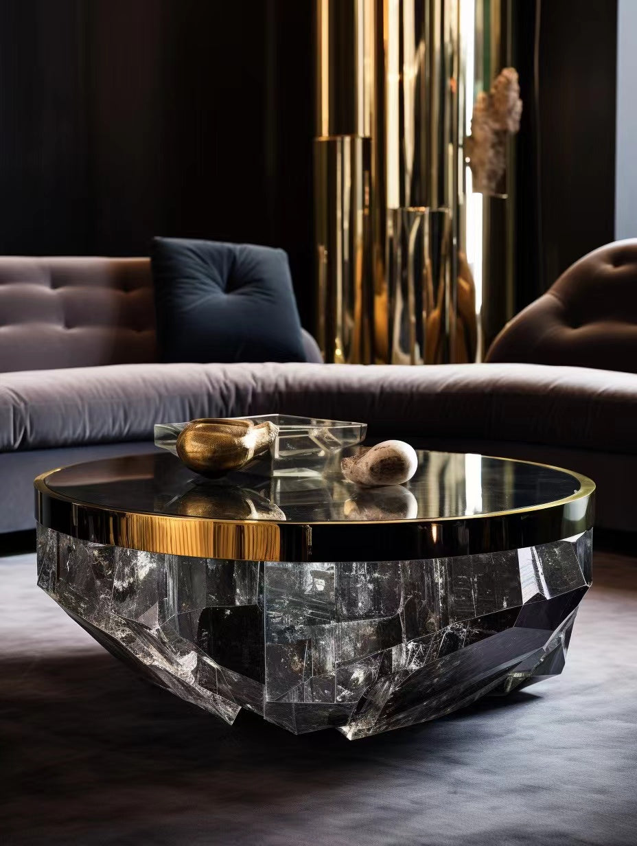 Crystal coffee table