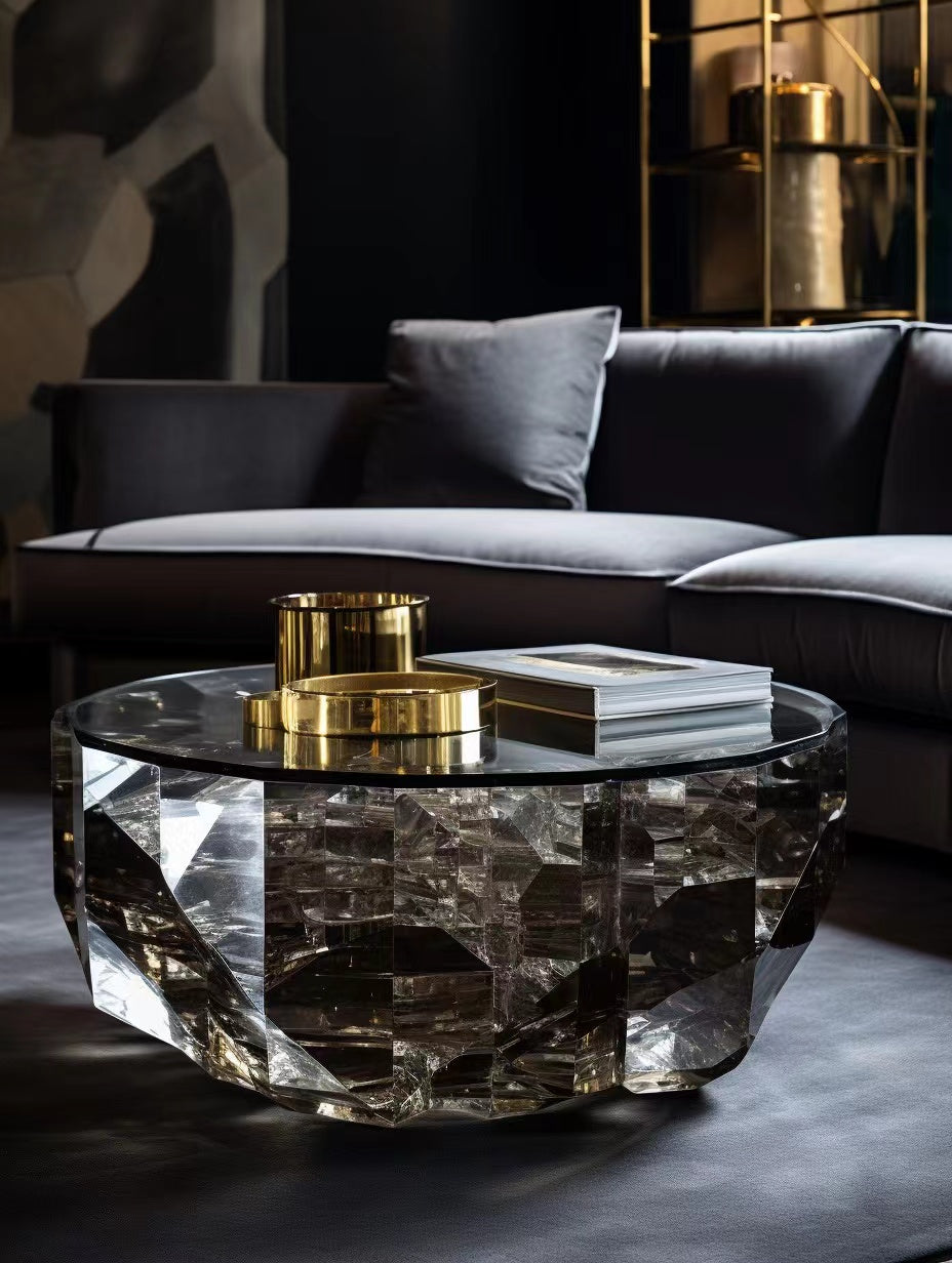 Crystal coffee table