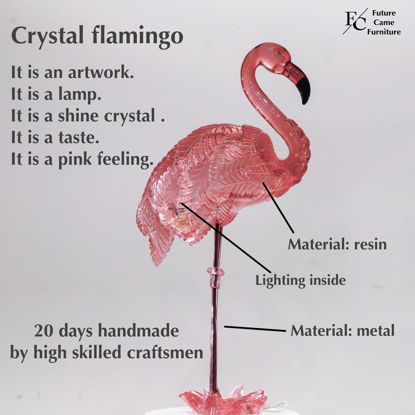 Flamingo lamp